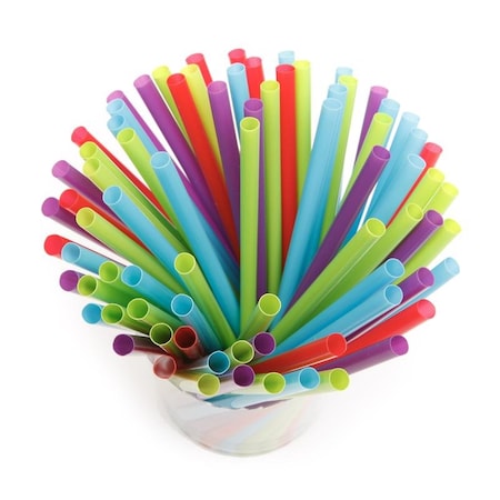 Assorted Plastic Drinking Straws